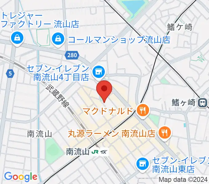 みみミュージックの地図