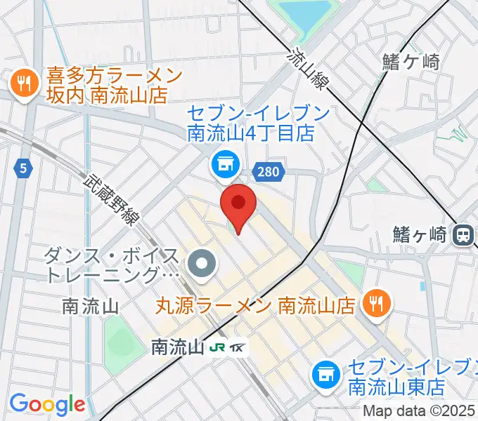みみミュージックの地図