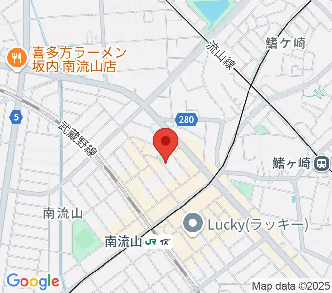 みみミュージックの地図