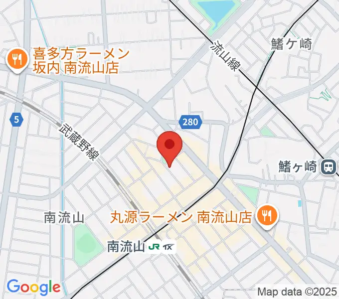みみミュージックの地図