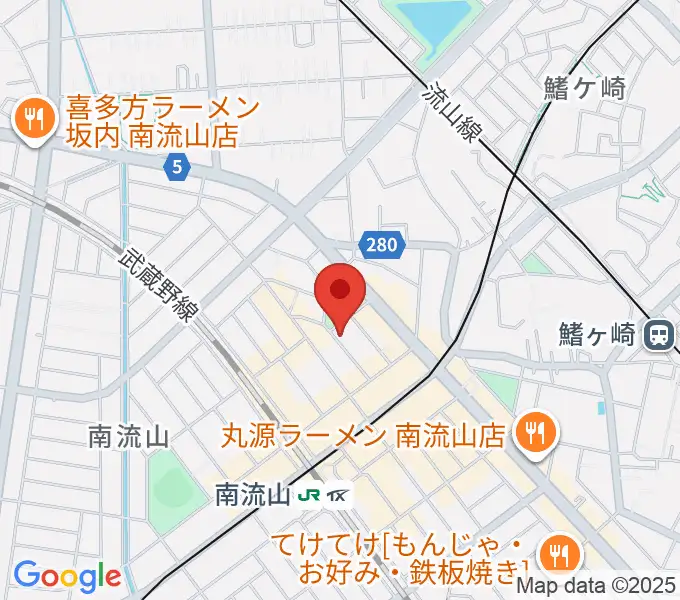 みみミュージックの地図