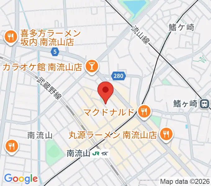 みみミュージックの地図