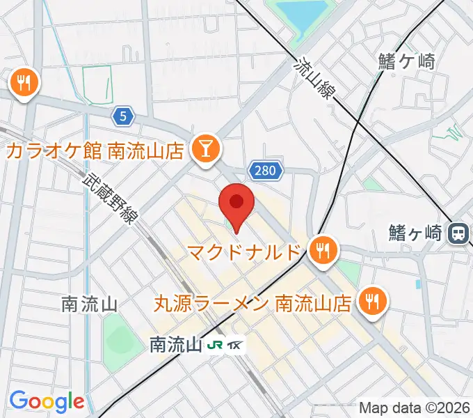 みみミュージックの地図