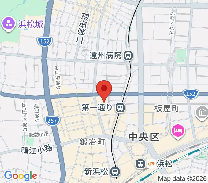 浜松ハァーミットドルフィンの地図