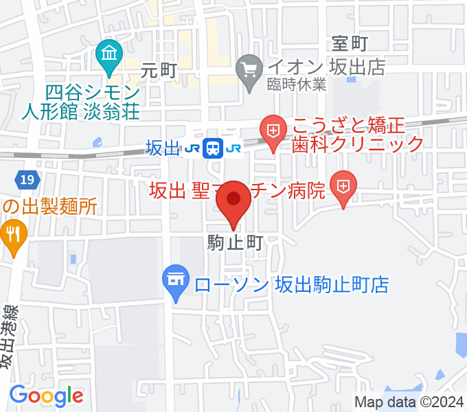 田尾和楽器店の場所