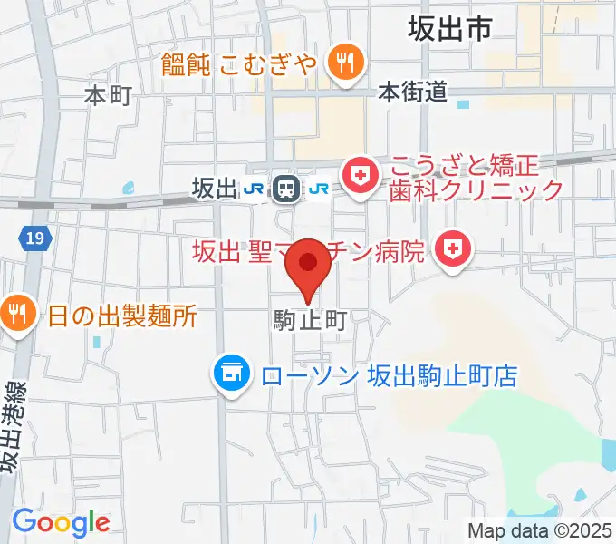 田尾和楽器店の地図
