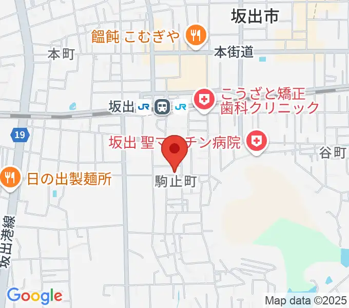 田尾和楽器店の地図