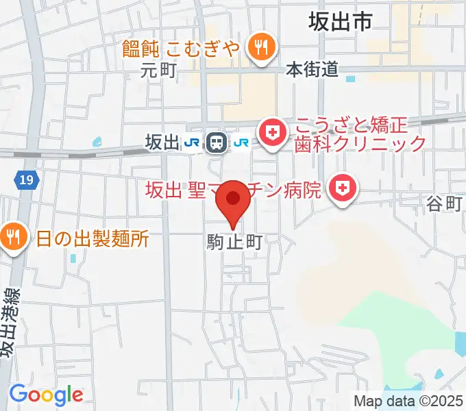 田尾和楽器店の地図