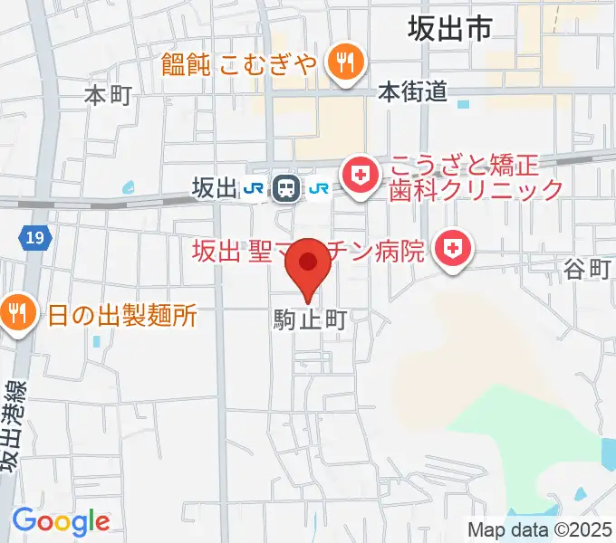 田尾和楽器店の地図