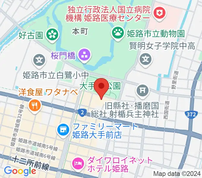 あいめっせホールの地図