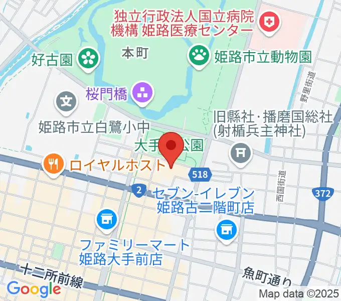 あいめっせホールの地図