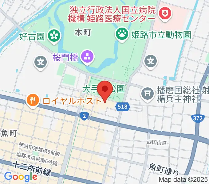 あいめっせホールの地図