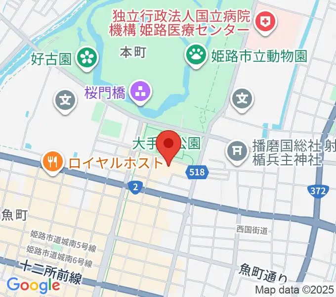 あいめっせホールの地図