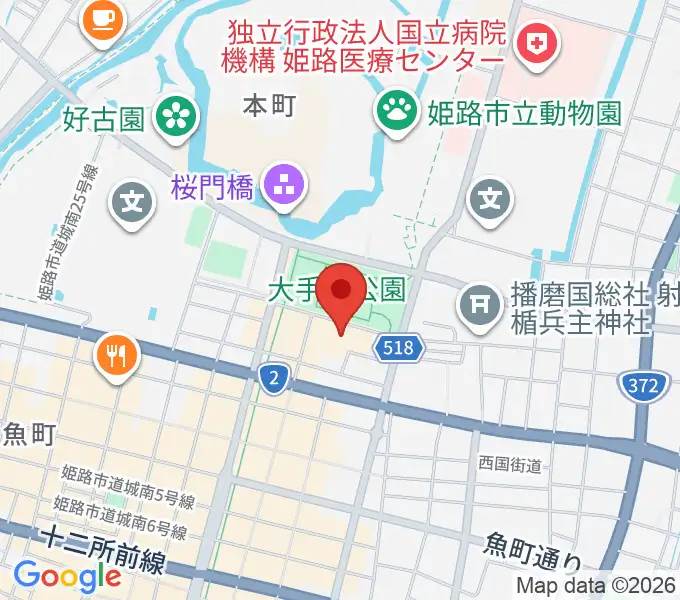 あいめっせホールの地図