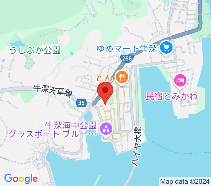 牛深文化会館（牛深総合センター）の地図