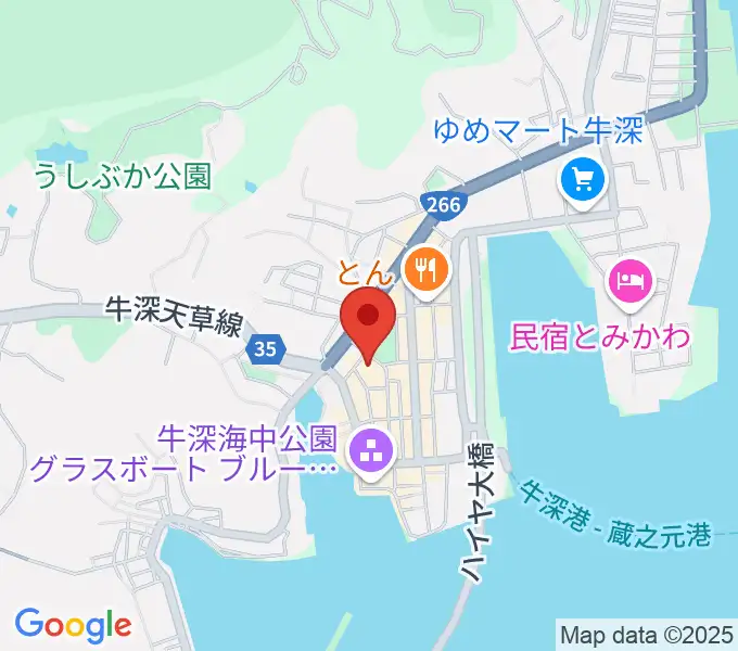 牛深文化会館（牛深総合センター）の地図