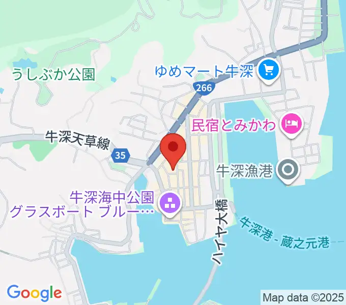 牛深総合センターの地図
