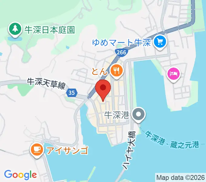 牛深総合センターの地図