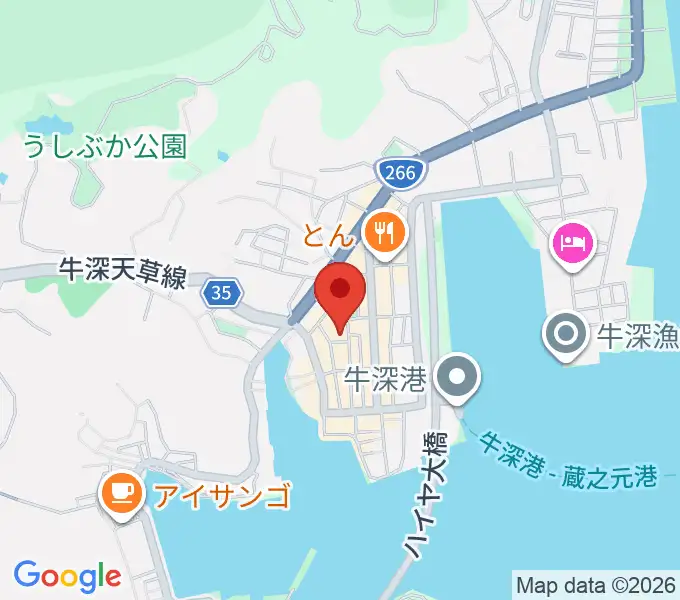 牛深総合センターの地図