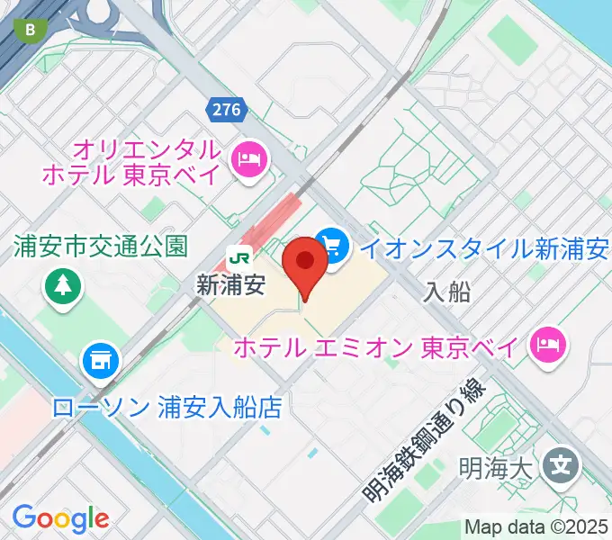 浦安市民プラザWave101の地図