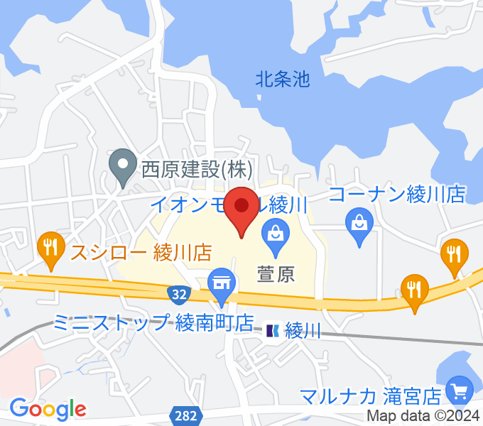 島村楽器 イオンモール綾川店の場所