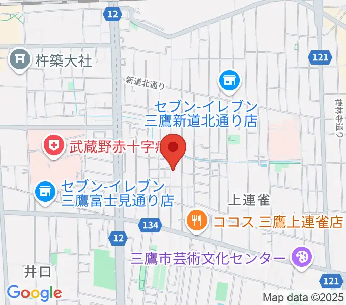 こばやし音楽教室の地図