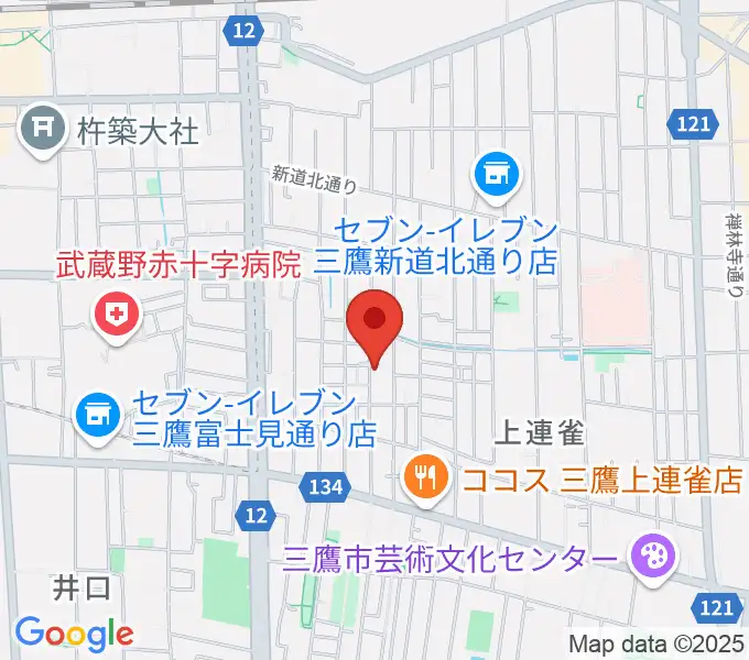 こばやし音楽教室の地図