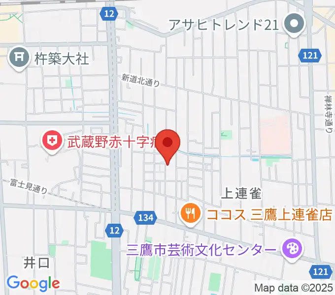 こばやし音楽教室の地図