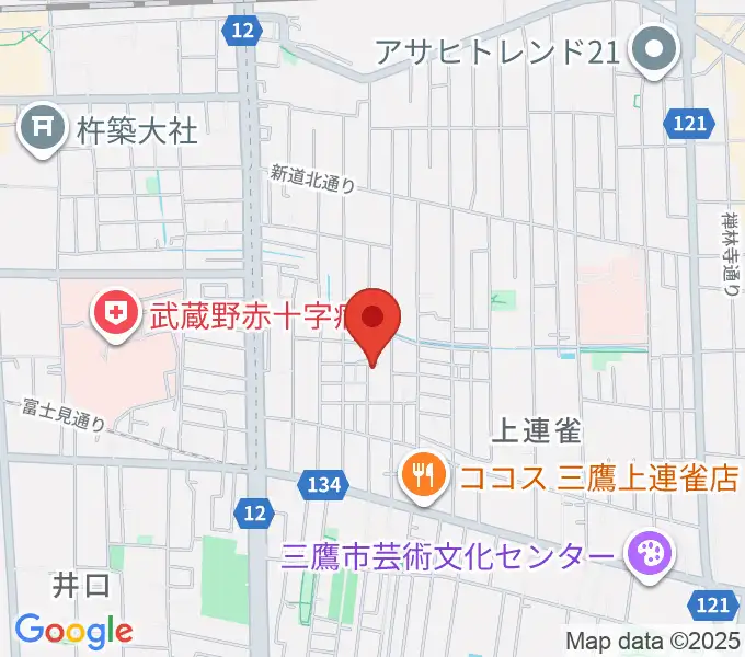 こばやし音楽教室の地図