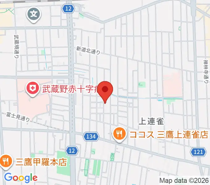 こばやし音楽教室の地図