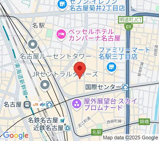 名古屋BASSLINEの地図