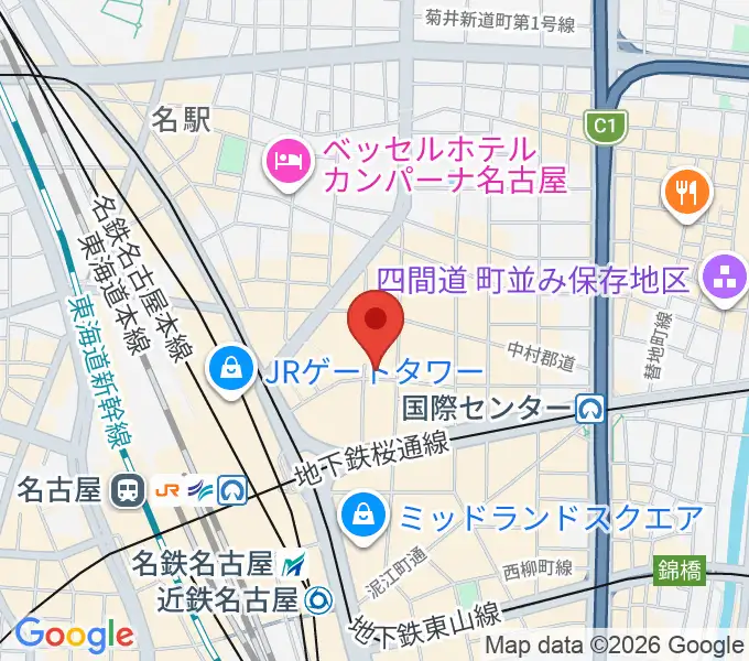 名古屋BASSLINEの地図
