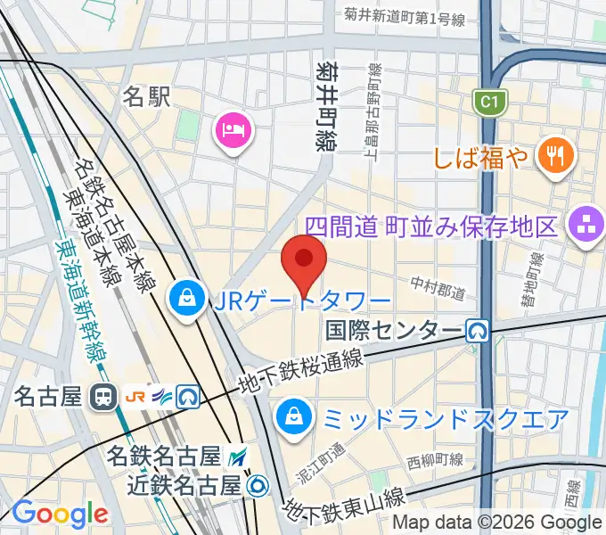 名古屋BASSLINEの地図