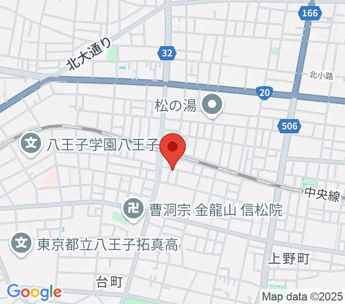 あさおか音楽教室の地図