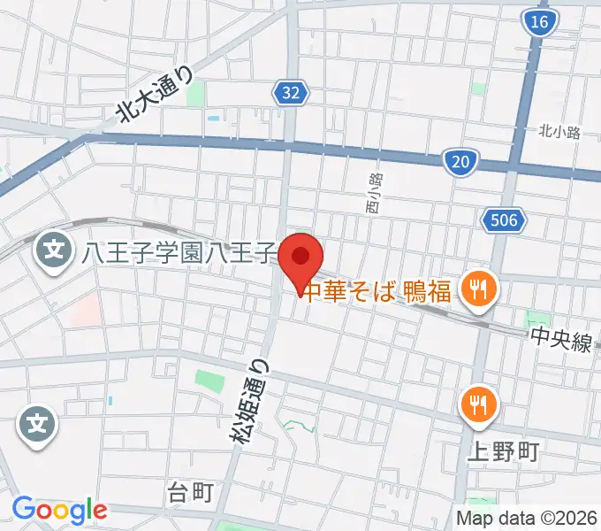 あさおか音楽教室の地図