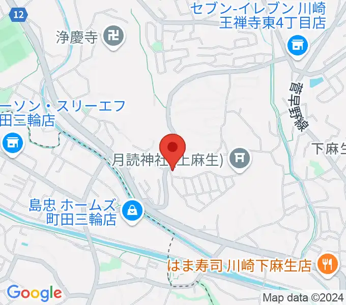 アルテドレミ音楽教室の地図