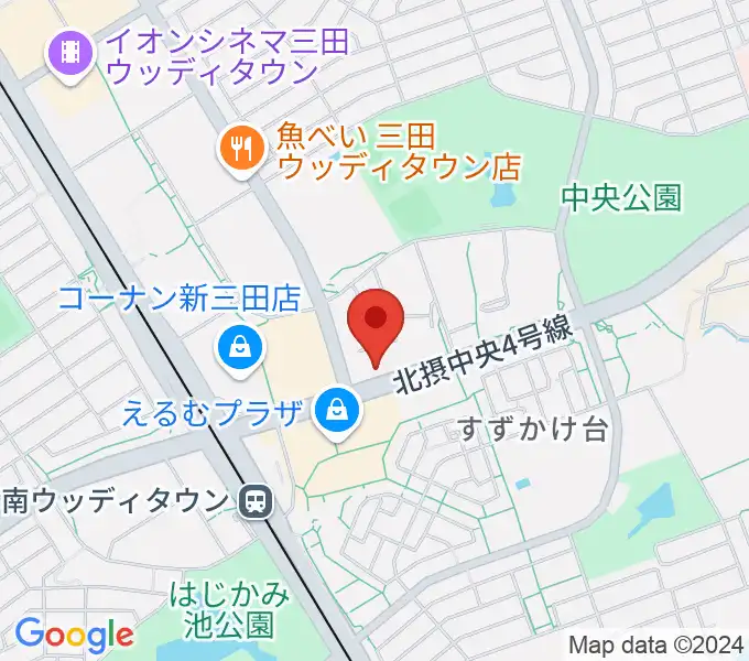 はやし音楽教室の地図