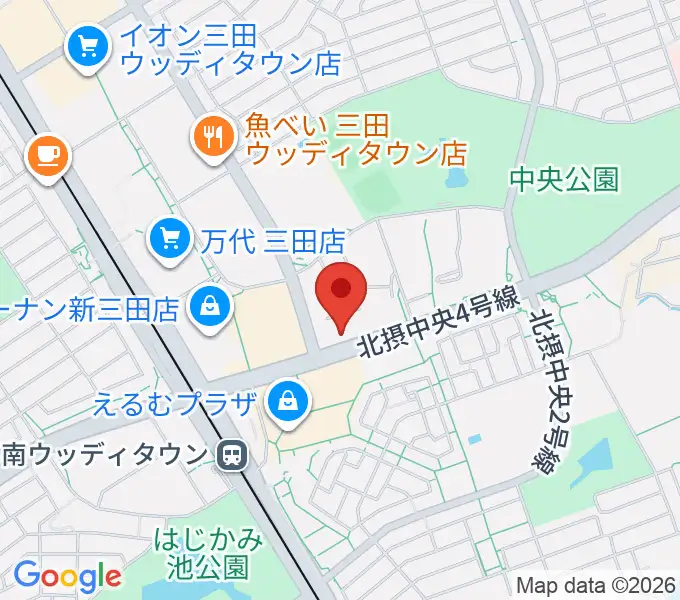 はやし音楽教室の地図