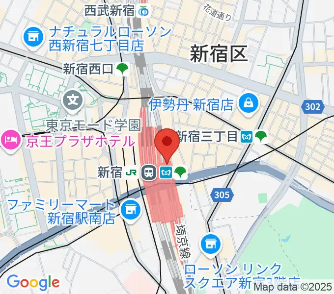 ルミネtheよしもとの地図