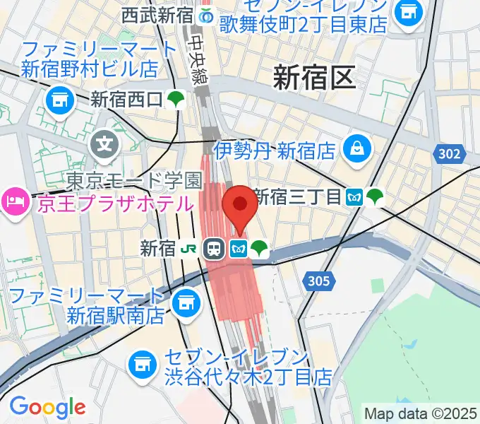 ルミネtheよしもとの地図