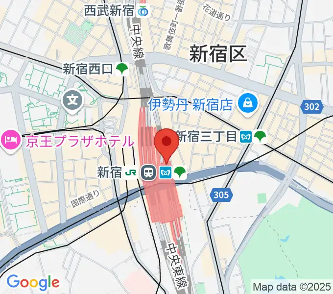 ルミネtheよしもとの地図