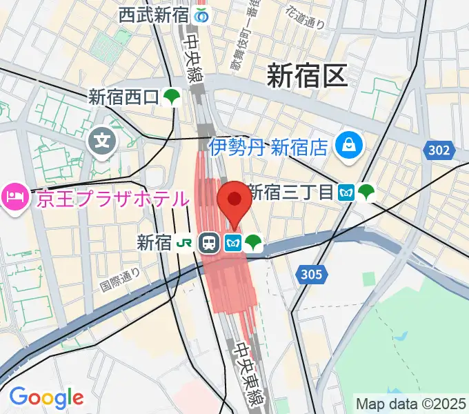 ルミネtheよしもとの地図