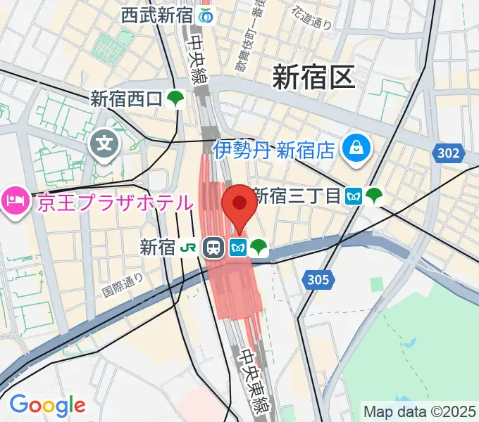 ルミネtheよしもとの地図