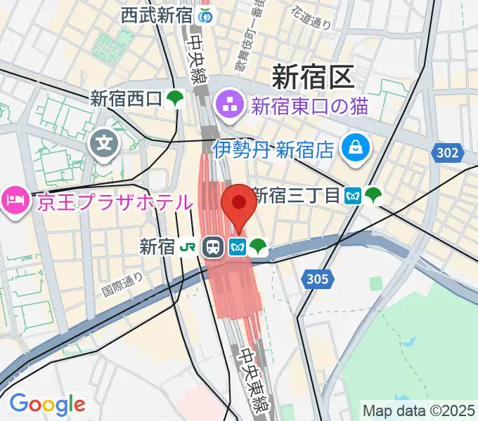 ルミネtheよしもとの地図