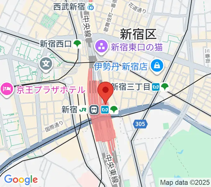 ルミネtheよしもとの地図