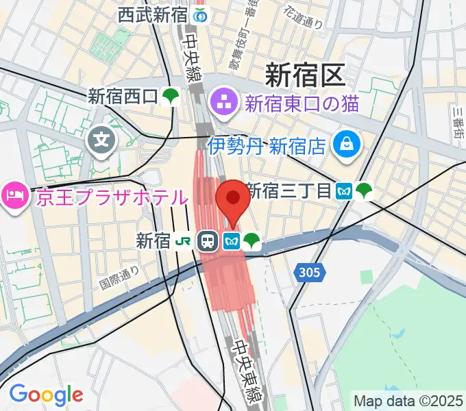 ルミネtheよしもとの地図
