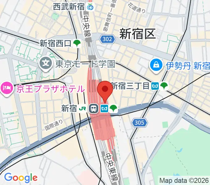 ルミネtheよしもとの地図