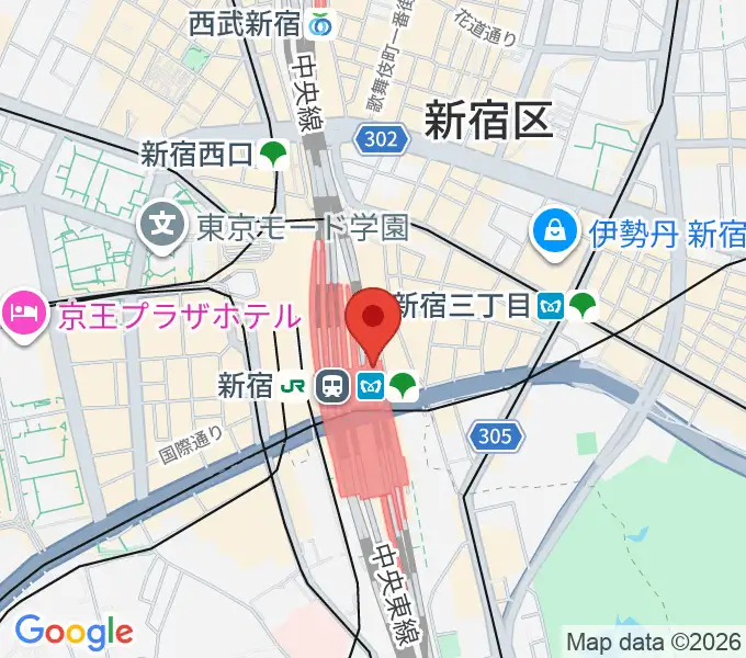 ルミネtheよしもとの地図