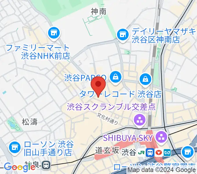 渋谷ヨシモト∞ホールの地図