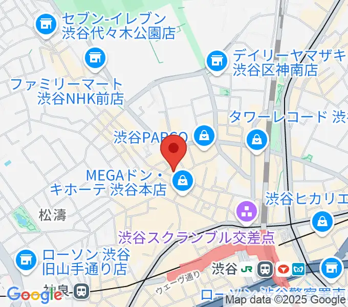 渋谷ヨシモト∞ホールの地図